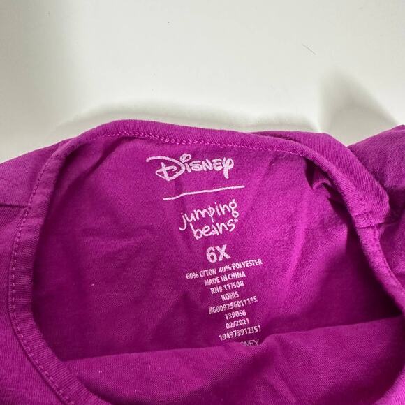 Disney Jumping Beans Purple Princess Kindness Girls Tee Size 6 - Picture 3 of 8